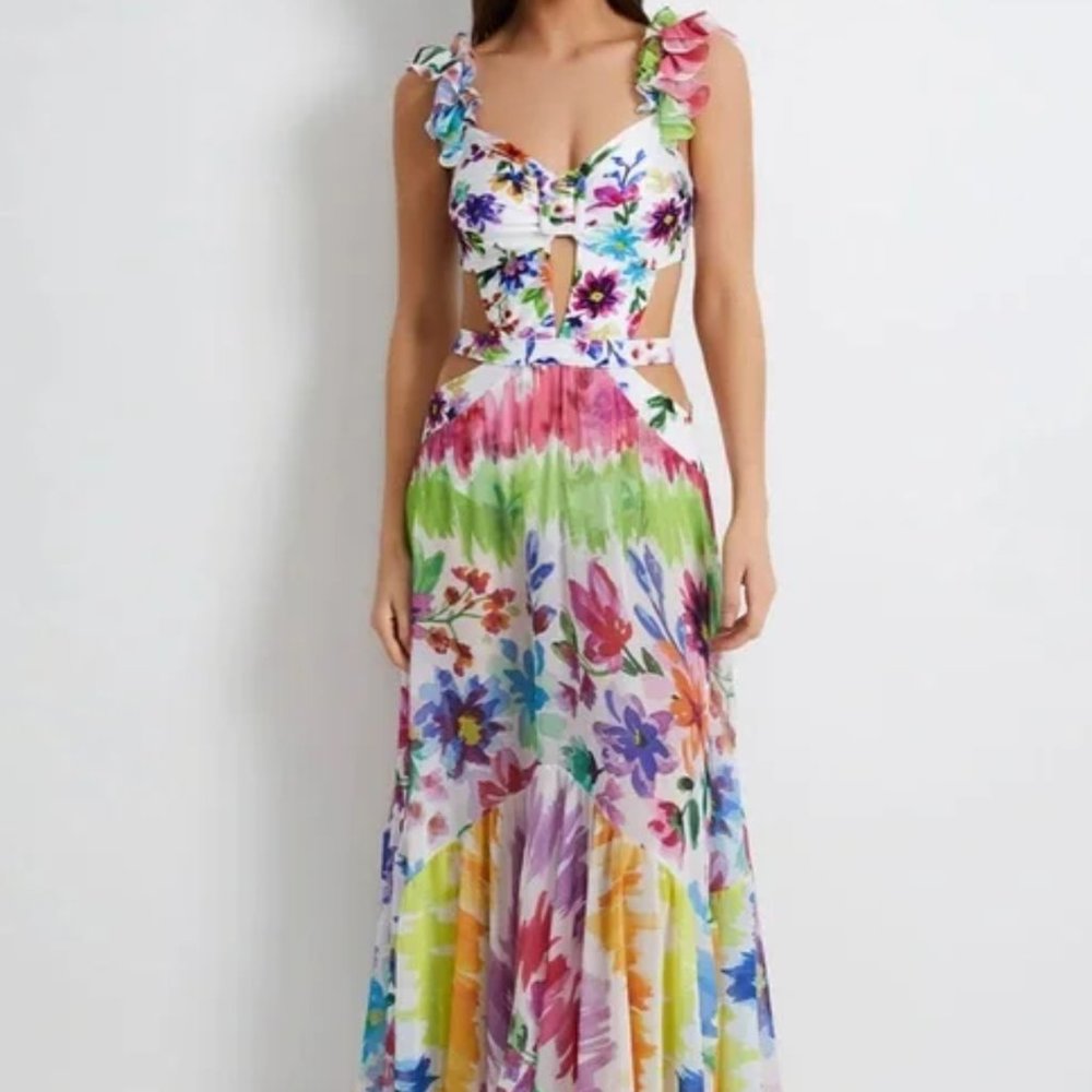 PatBo resort bloom cut beach dress- Never worn tags still on!